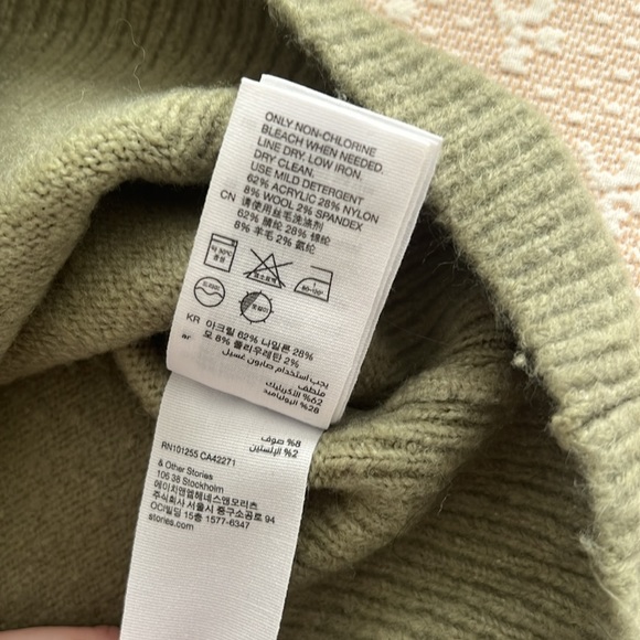 NWT & other stories green sweater - Picture 6 of 7